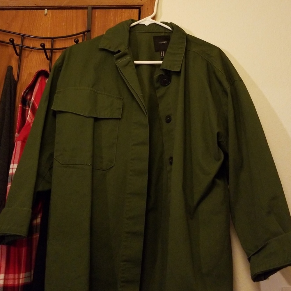 Oversized military style jacket